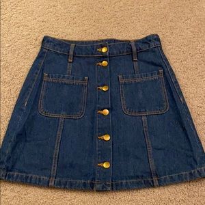 Jean skirt from h and m